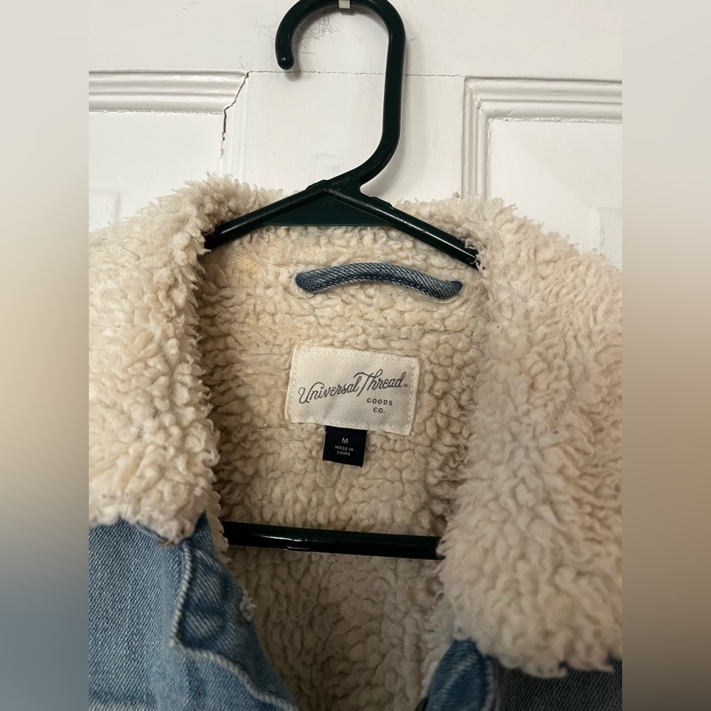 Universal Thread Shearling Lined Jeans Jacket - image 2